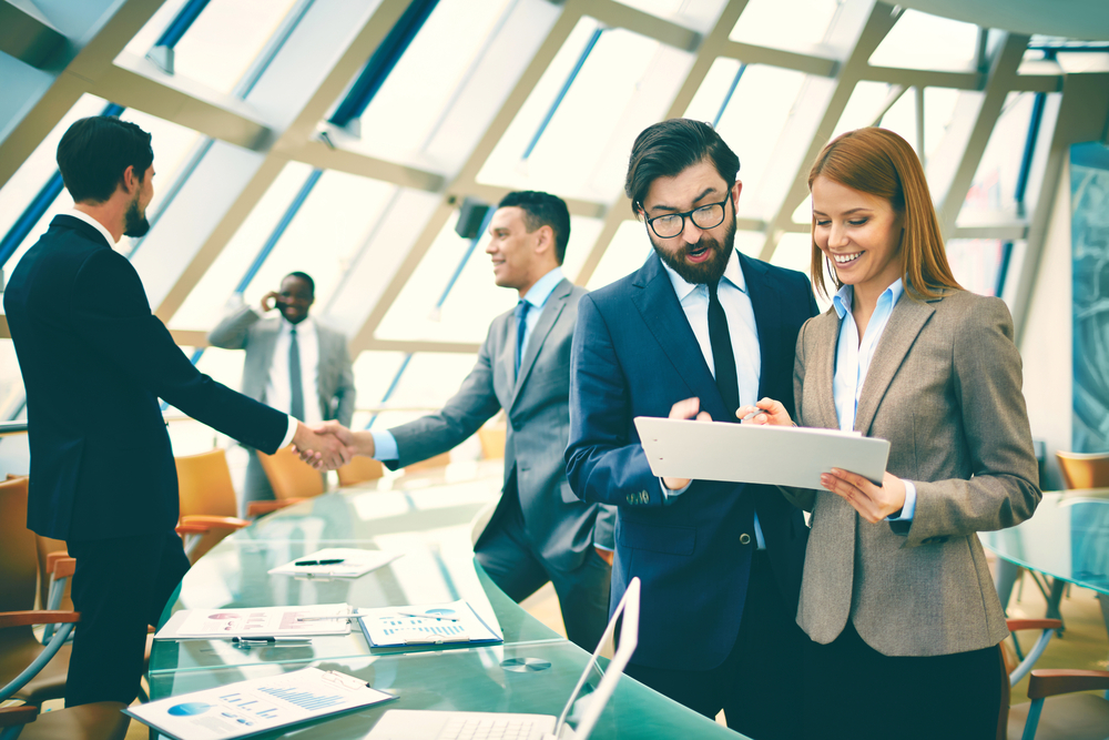 Two Business People Planning Work