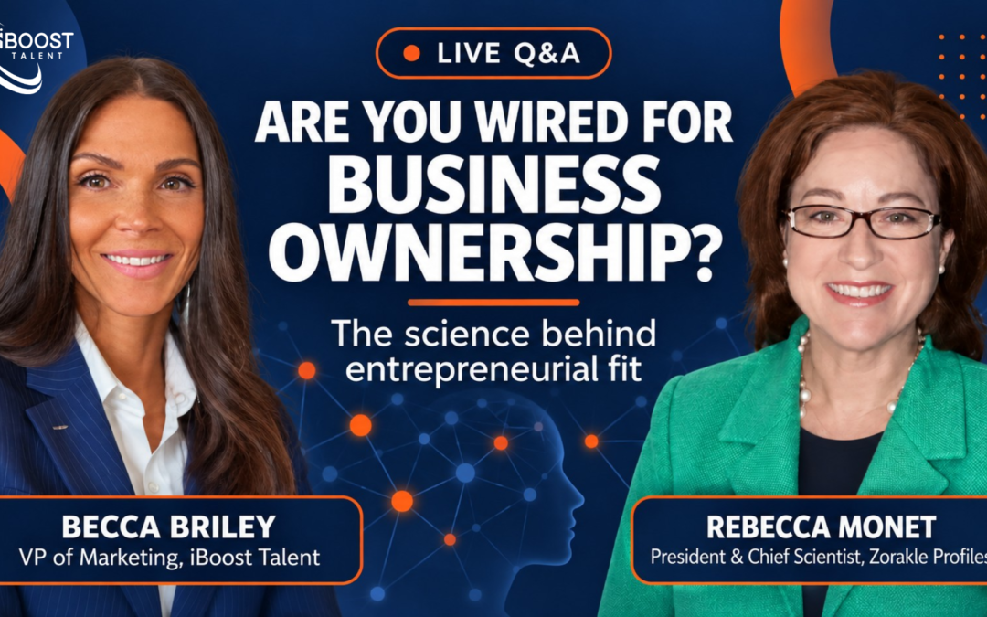LIVE Q&A: The Science Behind Entrepreneurial Fit – Take A Business Ownership Assessment